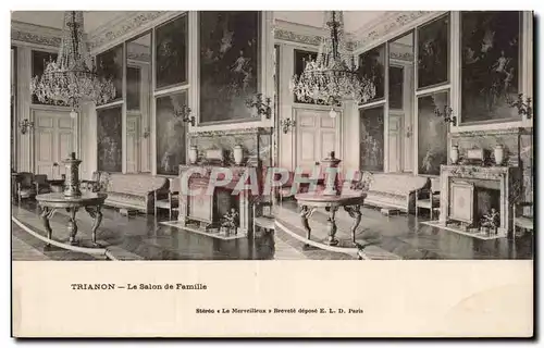 Cartes postales Versailles Trianon Le salon de famille