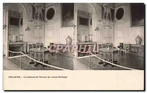 Cartes postales Versailles Trianon Le cabinet de travail de louis Philippe