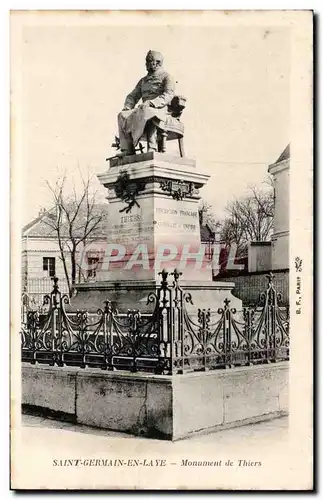 Cartes postales Saint Germain en Laye Monument de Thiers