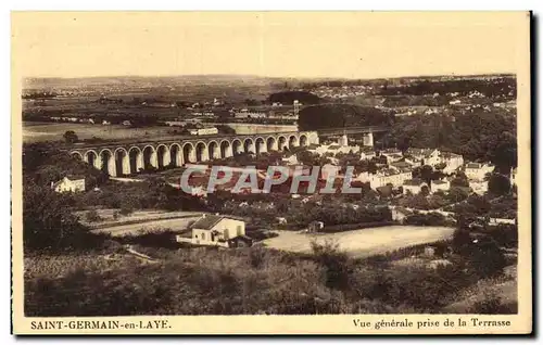 Cartes postales Saint Germain en Laye Vue generale prise de la terrasse