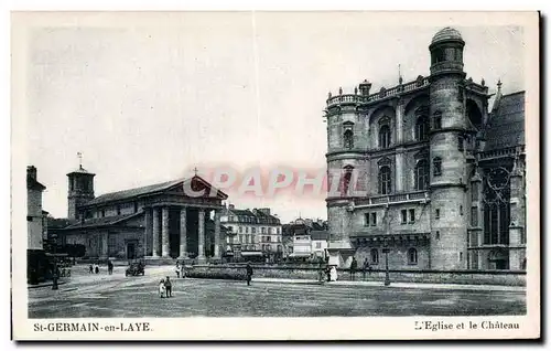 Cartes postales Saint Germain en Laye L eglise et le chateau