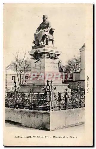 Cartes postales Saint Germain en Laye Monument de Thiers