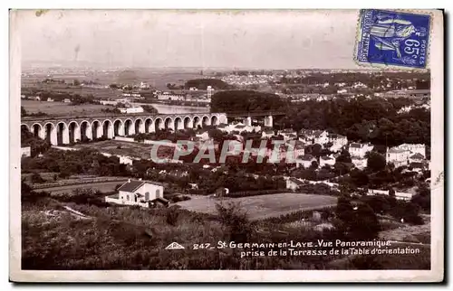 Cartes postales Saint Germain en Laye Vue panoramique prise de la terrasse de la table d orientation