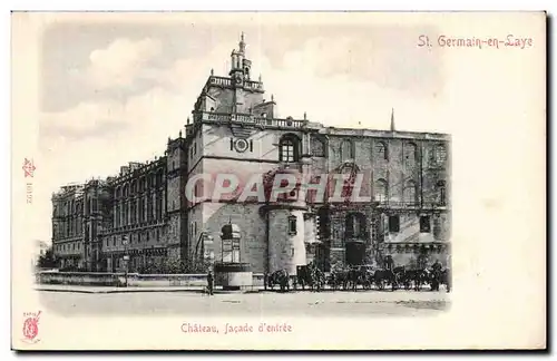 Cartes postales Saint Germain en Laye Le chateau Facade d entree