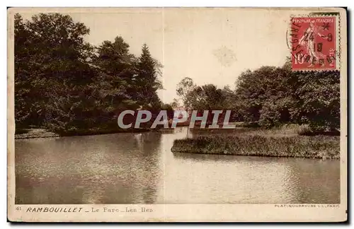 Cartes postales Rambouillet le parc Les iles