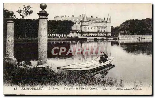 Ansichtskarte AK Rambouillet Le parc Vue prise de l ile des cygnes