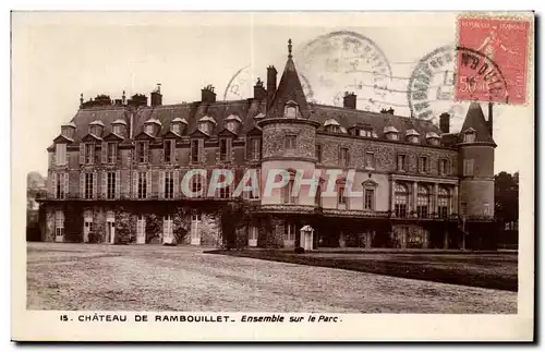 Ansichtskarte AK Rambouillet Le chateau Ensemble sur le parc