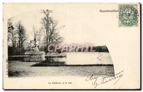 Cartes postales Rambouillet Le chateau et le lac