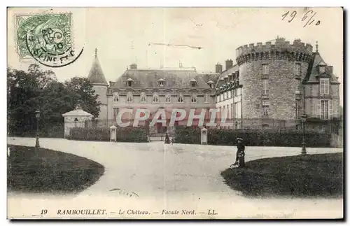 Cartes postales Rambouillet Le chateau Facade nord