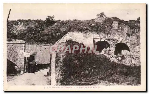 Cartes postales Militaria Bataille de Verdun Fort de Tavannes