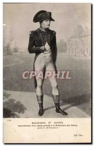 Cartes postales Militaria Bonaparte 1er consul Napoleon