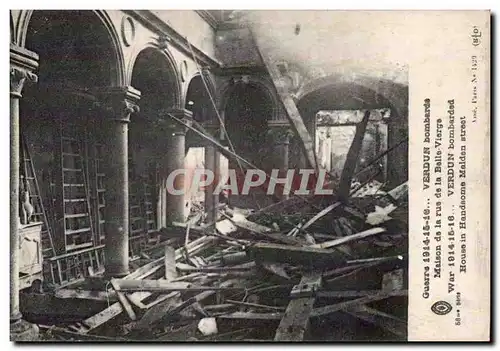 Cartes postales Militaria Verdun Maison de la rue de la belle vierge