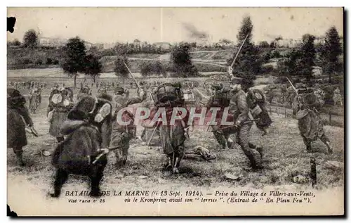 Ansichtskarte AK Militaria Bataille de la Marne Prise du village de Villers aux Vents