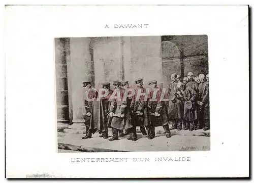 Cartes postales Militaria Dawant L enterrement d un invalide