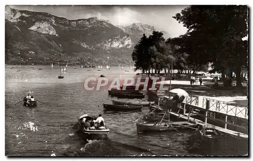 Cartes postales moderne Annecy Bords du lac L ile des cygnes et la Tournette