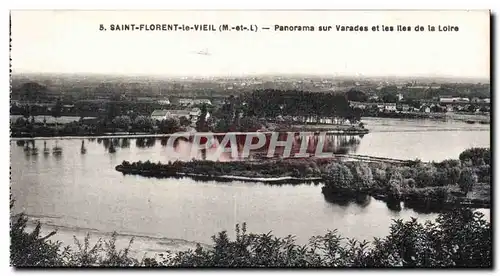 Cartes postales St Florent le Vieil Panorama sur Varades et les iles de la Loire