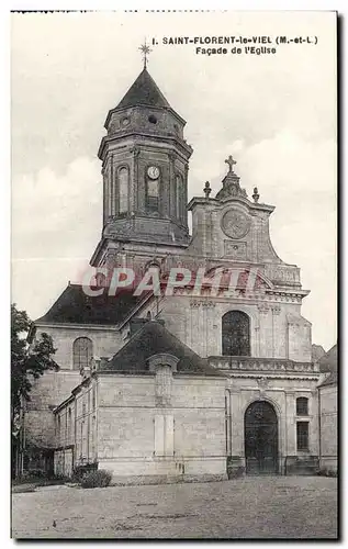 Cartes postales St Florent le Vieil Facade de l eglise