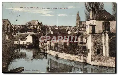 Cartes postales Chartres Vue prise de la Courtille