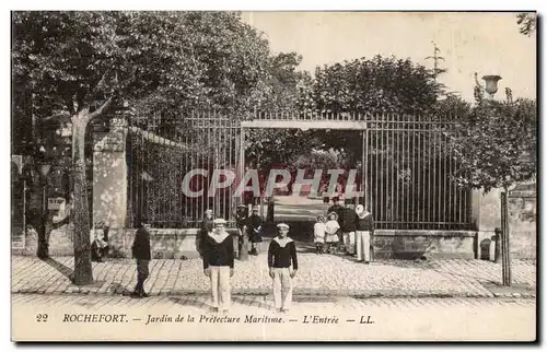 Cartes postales Rochefort Jardin de la prefecture maritime L entree