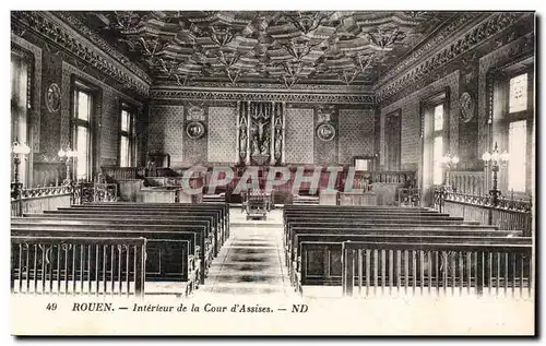 Rouen - Interieur de la Cour d Assises - Ansichtskarte AK