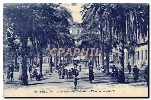 Toulon - Allee Nord des Palmiers - Place de la Liberte - Cartes postales