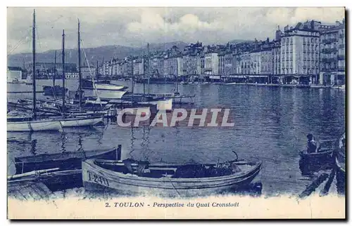 Toulon - Perspective du Quai Cronstadt - Cartes postales