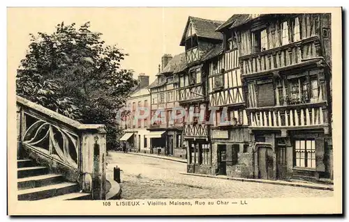 Lisieux - Vieilles Maisons - Rue au Char - Ansichtskarte AK