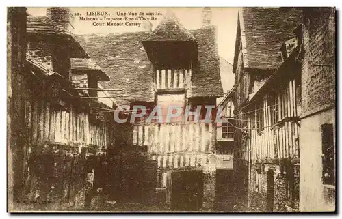 Lisieux - Une Vue de Vieilles Maisons - Impasse Rue d Ouville - Cour Manoir Carrey - Ansichtskarte AK