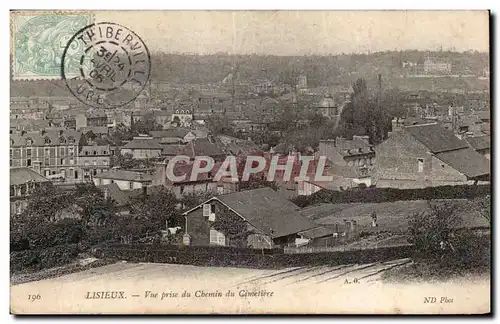 Lisieux - Vue prise du Chemin du Cimetiere - Cartes postales