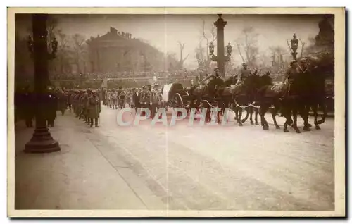 Cartes postales Militaria Funerailles du Marechal Foch 26 mars 1929 Paris Place de la Concorde