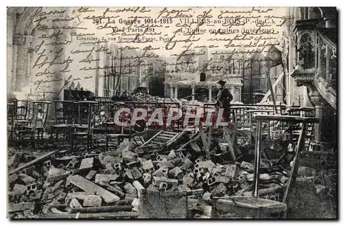 Cartes postales Militaria Villers au Bois L eglise en ruines