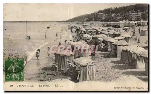 Trouville - La Plage - Cartes postales