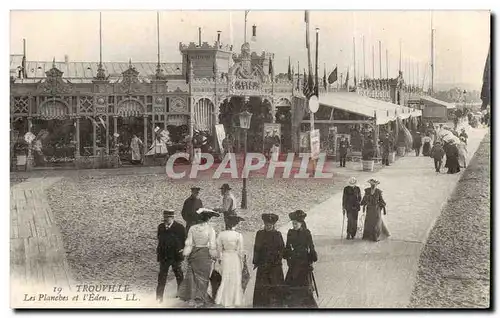 Trouville - Les Planches et l Eden - Cartes postales