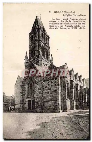 Orbec - Eglise Notre Dame - Cartes postales