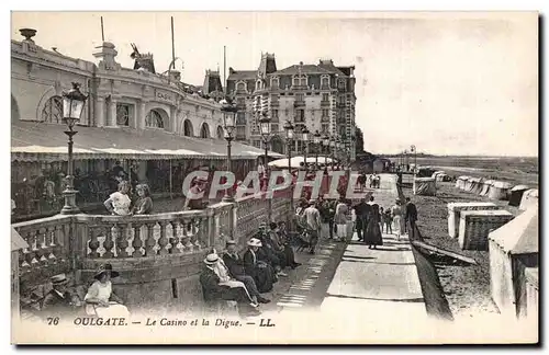 Ansichtskarte AK Houlgate Le casino et la digue