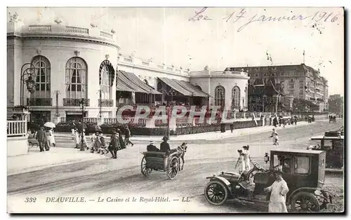 Cartes postales Deauville le casino et le royal Hotel