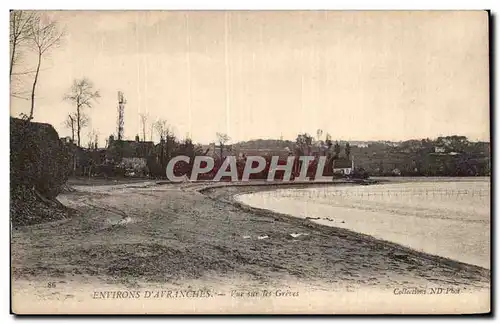 Cartes postales Environs d Avranches Vue sur les greves