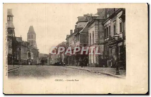 Cartes postales Orbec Grande rue