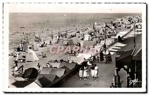 Moderne Karte Saint Aubin sur mer La plage et la digue