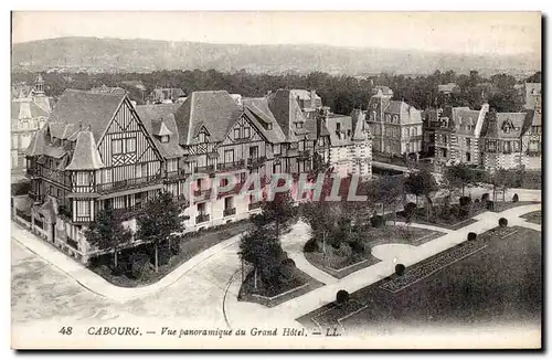 Cartes postales Cabourg Vue panoramique du grand hotel