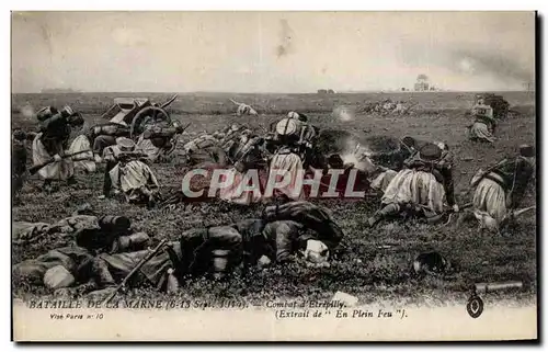 Cartes postales Militaria Bataille de la Marne Combat d etrepilly