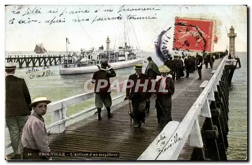 Trouville - L Arrivee d un Torpilleur - Ansichtskarte AK