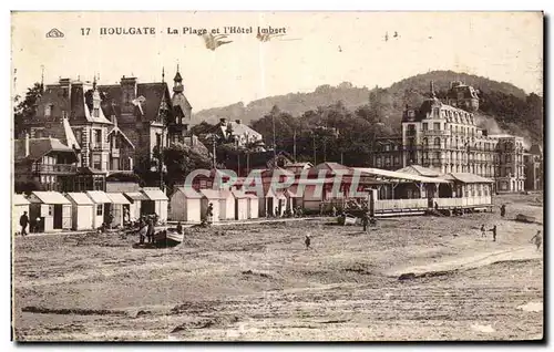 Houlgate - La Plage et l Hotel Imbert - Ansichtskarte AK