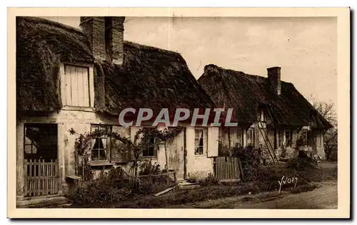 La Normandie - Vieilles Maisons aux toits de chaume - Ansichtskarte AK