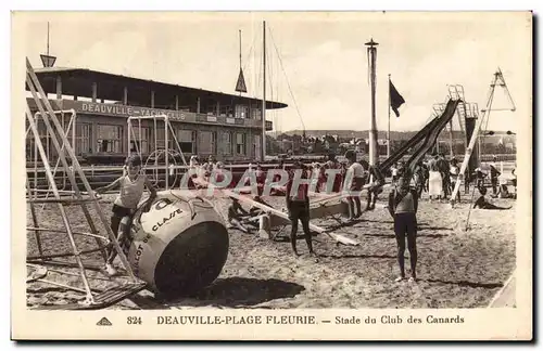 Deauville - Plage Fleurie - Stade du Club des Canards - enfants - Cartes postales