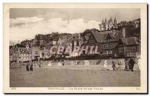 Trouville - La Plage et les Villas - Cartes postales