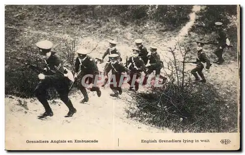 Ansichtskarte AK Guerre de 1914 Militaria Grenadiers anglais en embuscade