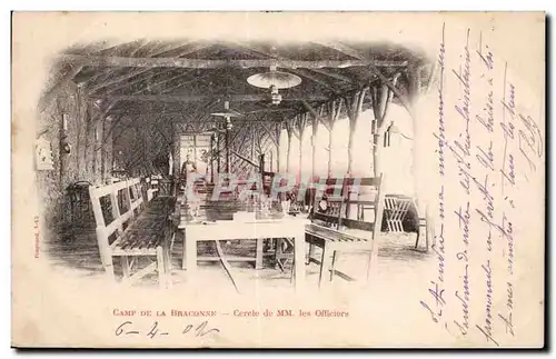 Cartes postales Guerre de 1914 Militaria Camp de la Braconne Cercle de MM les officiers