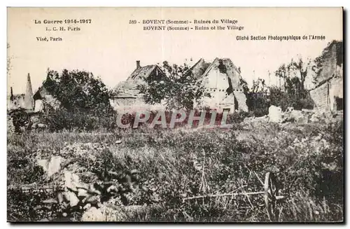 Cartes postales Bovent Ruines du village