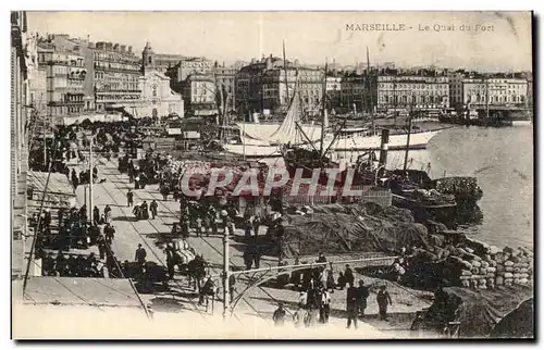 Cartes postales Marseille le quai du port